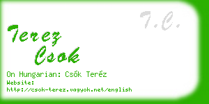 terez csok business card